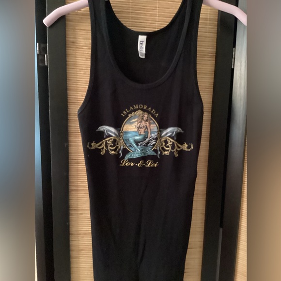🧜‍♀️ Islamorada mermaid tank top XL Lor-E-Lei Restaurant & Bar NWOT - Picture 3 of 5